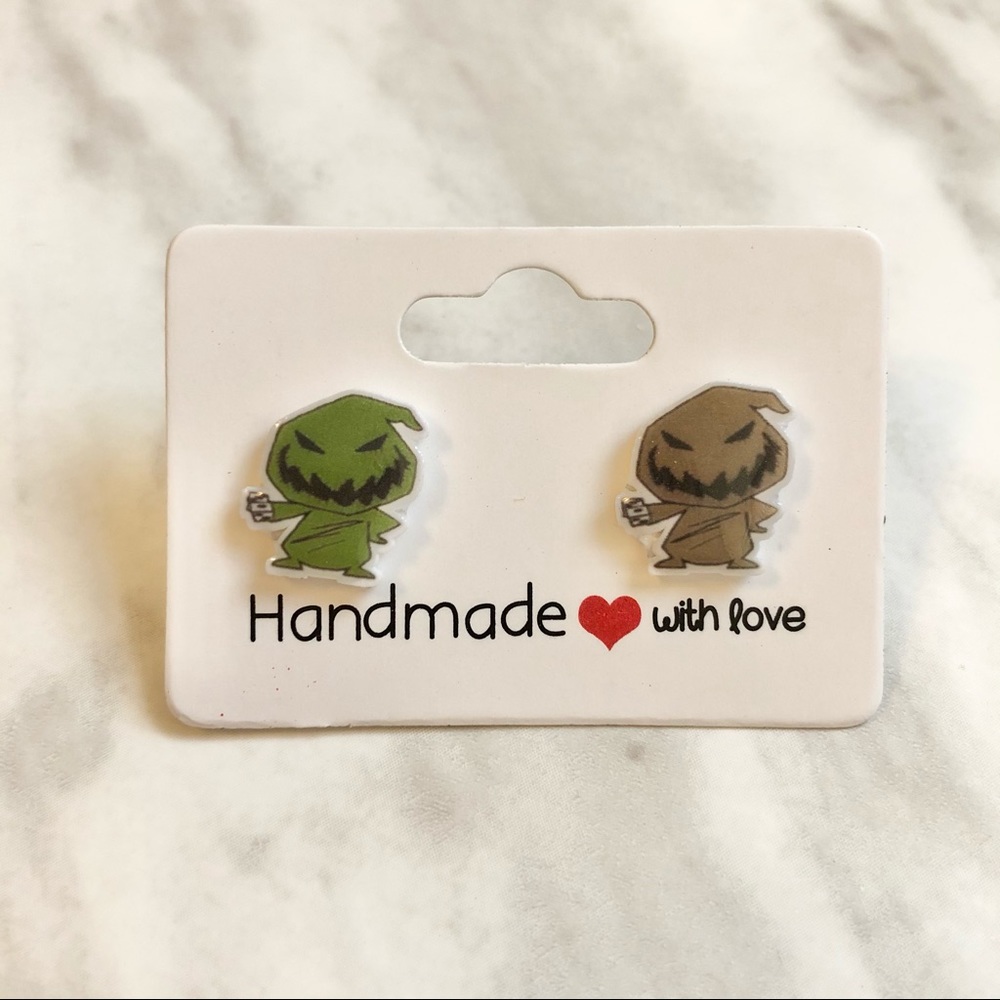 🎉 New Oogie Boogie Handmade Stud Earrings set